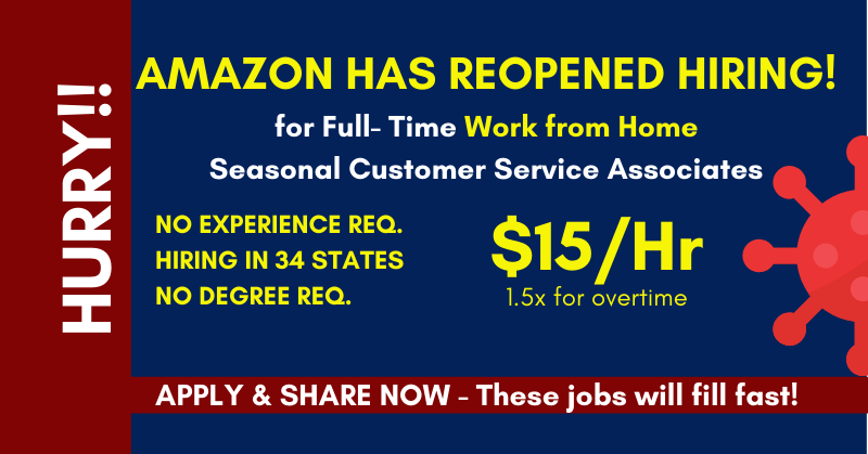 work from home for Amazon