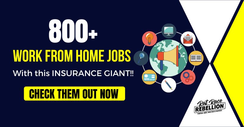 800+ Work from Home Jobs with this insurance giant. Check them out now!
