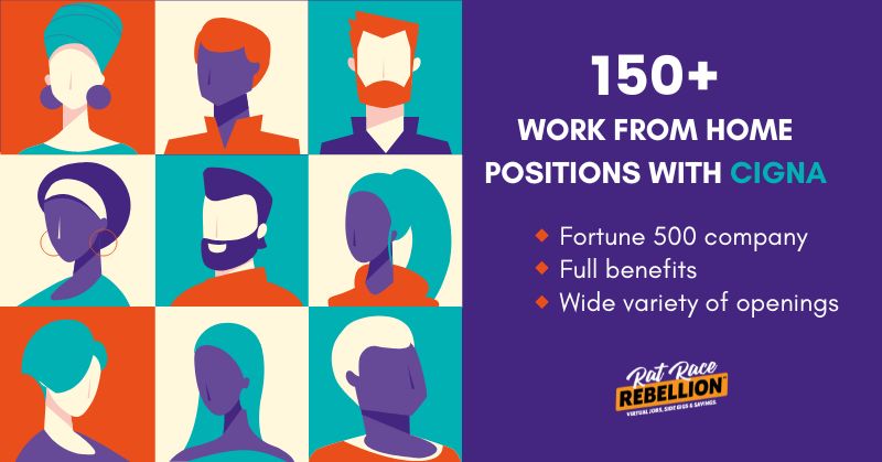 150+ Work from home jobs with Cigna