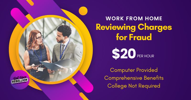 Gametime: Work from Home Reviewing Charges for Fraud