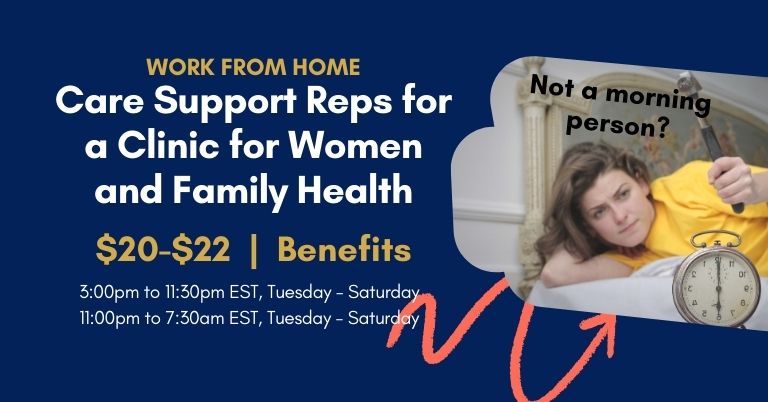 Maven is Hiring Care Support Reps for a Clinic for Women and Family Health