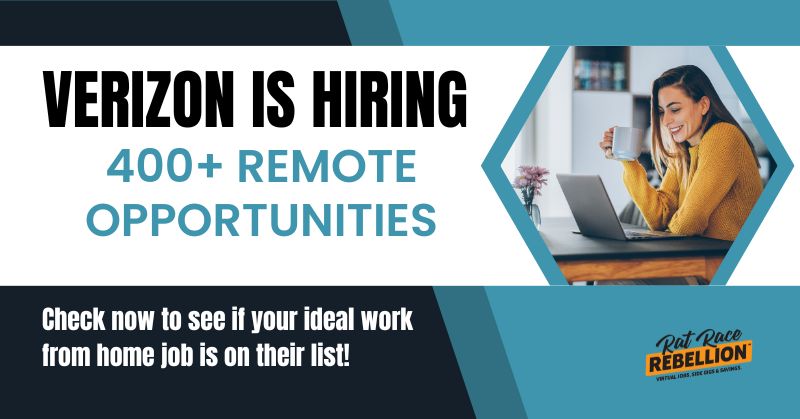 Verizon is hiring 400+ REMOTE OPPORTUNITIES