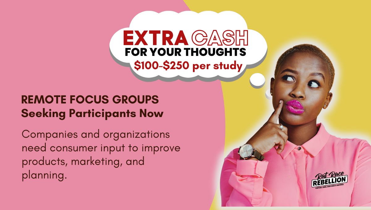 Remote Focus Groups Make Extra Cash