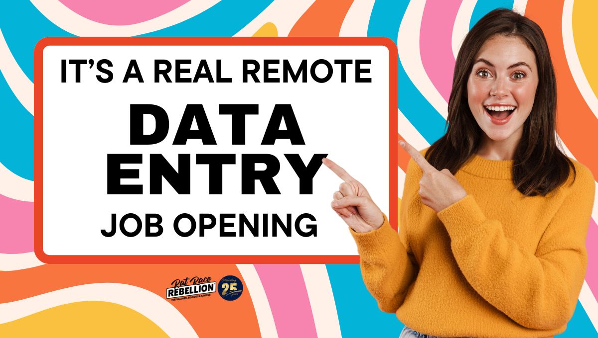 IT’S A REAL REMOTE data entry job