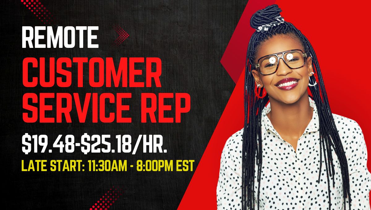 Remote Customer Service Representative DISA, Late Start