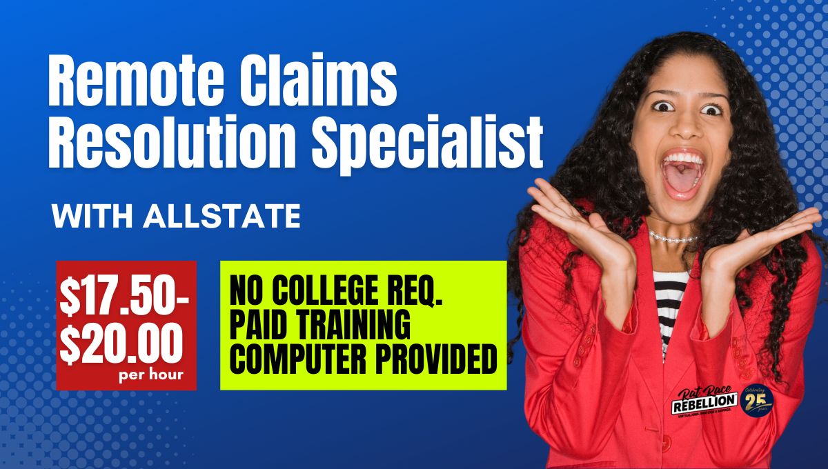 Remote Claims Resolution Specialist Allstate