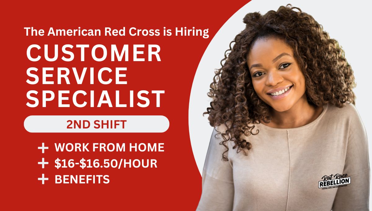 The American Red Cross is Hiring Remote Customer Service Specialist