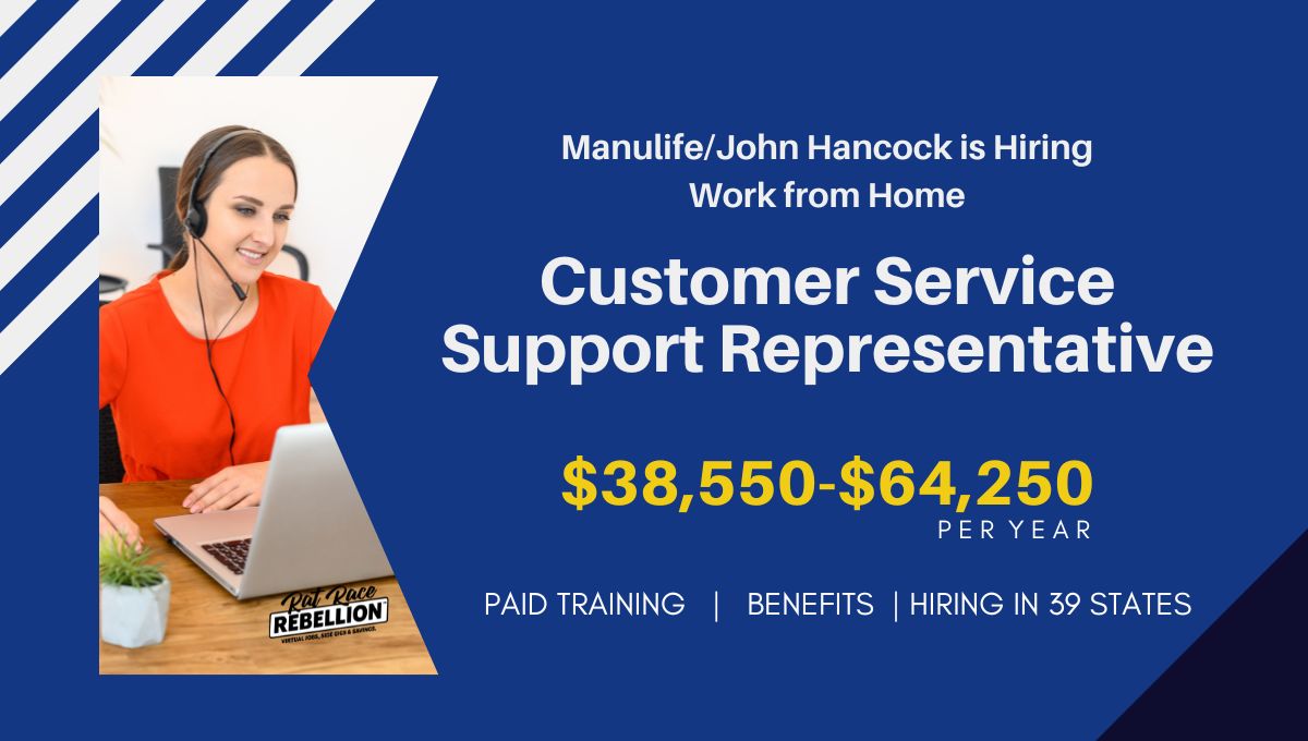 ManulifeJohn Hancock is Hiring Remote Customer Service Support Representative